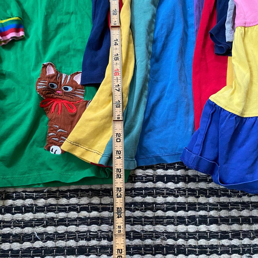 🌿Girls 3P Hanna Andersson Boden Cat Stripe Colorful Dress Bundle 4-6Y - Picture 5 of 5
